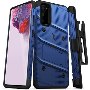 Hurtownia GSM - Pancerne etui Zizo Bolt Cover Samsung Galaxy S20 oraz podstawka & uchwyt do paska (Blue/Black) - ZIZ029BLUBLK - {ean13} - Hurt