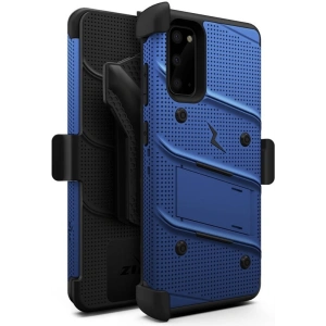 Hurtownia GSM - Pancerne etui Zizo Bolt Cover Samsung Galaxy S20 oraz podstawka & uchwyt do paska (Blue/Black) - ZIZ029BLUBLK - {ean13} - Hurt
