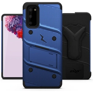 Hurtownia GSM - Pancerne etui Zizo Bolt Cover Samsung Galaxy S20 oraz podstawka & uchwyt do paska (Blue/Black) - ZIZ029BLUBLK - {ean13} - Hurt