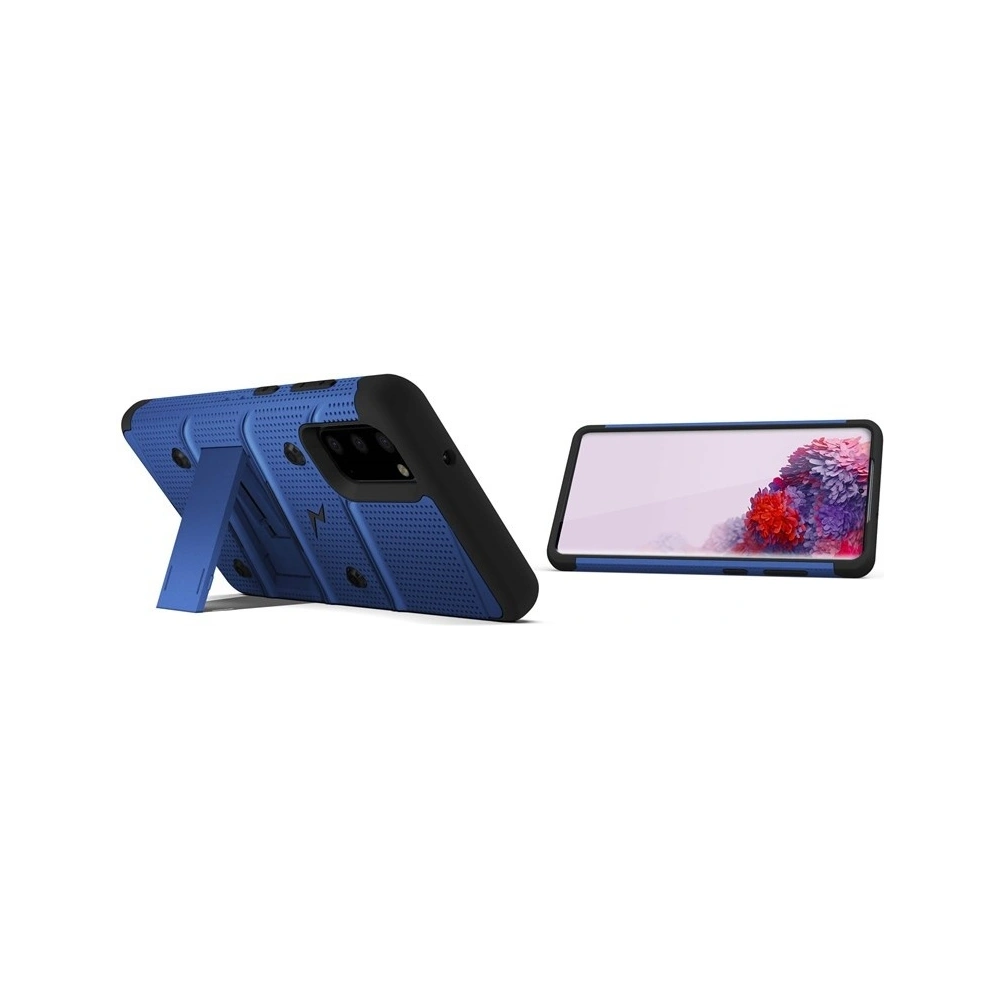 Hurtownia GSM - Pancéřové pouzdro Zizo Bolt Cover Samsung Galaxy S20 a základna & držák na opasek (Modrá/Černá) - ZIZ029BLUBLK - {ean13} - Hurt