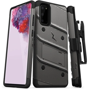 Hurtownia GSM - Pancerne etui Zizo Bolt Cover Samsung Galaxy S20 oraz podstawka & uchwyt do paska (Gun Metal Gray) - ZIZ030GRY - {ean13} - Hurt