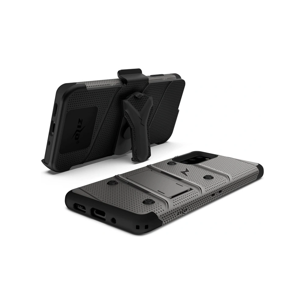Hurtownia GSM - Pancerne etui Zizo Bolt Cover Samsung Galaxy S20 a základna & držák na pásek (Gun Metal Gray) - ZIZ030GRY - {ean13} - Hurt