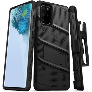 Hurtownia GSM - Pancéřové pouzdro Zizo Bolt Cover Samsung Galaxy S20+ Plus a stojánek & držák na pás (Černá/Černá) - ZIZ031BLK - {ean13} - Hurt
