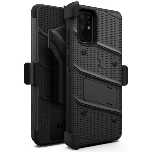 Hurtownia GSM - Pancéřové pouzdro Zizo Bolt Cover Samsung Galaxy S20+ Plus a stojánek & držák na pás (Černá/Černá) - ZIZ031BLK - {ean13} - Hurt