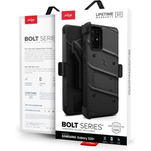 Wholesale Zizo Bolt Cover - Case for Samsung Galaxy S20+ & Kickstand and Holster (Black/Black) - ZIZ031BLK - {ean13} - Hurt