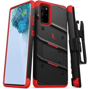 Hurtownia GSM - Pancéřové pouzdro Zizo Bolt Cover Samsung Galaxy S20+ Plus a stojánek & držák na pásek (Černá/Červená) - ZIZ032BLKRED - {ean13} - Hurt