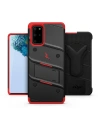 Hurtownia GSM - Pancéřové pouzdro Zizo Bolt Cover Samsung Galaxy S20+ Plus a stojánek & držák na pásek (Černá/Červená) - ZIZ032BLKRED - {ean13} - Hurt