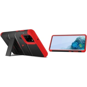 Wholesale Zizo Bolt Cover - Case for Samsung Galaxy S20+ & Kickstand and Holster (Black/Red) - ZIZ032BLKRED - {ean13} - Hurt