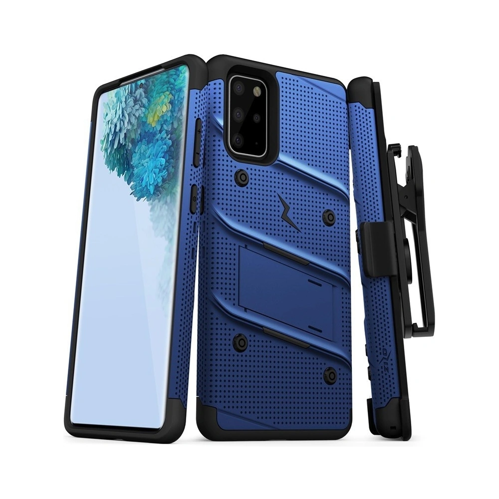 Hurtownia GSM - Pancéřové pouzdro Zizo Bolt Cover Samsung Galaxy S20+ Plus a stojánek & držák na pásek (Blue/Black) - ZIZ033BLUBLK - {ean13} - Hurt