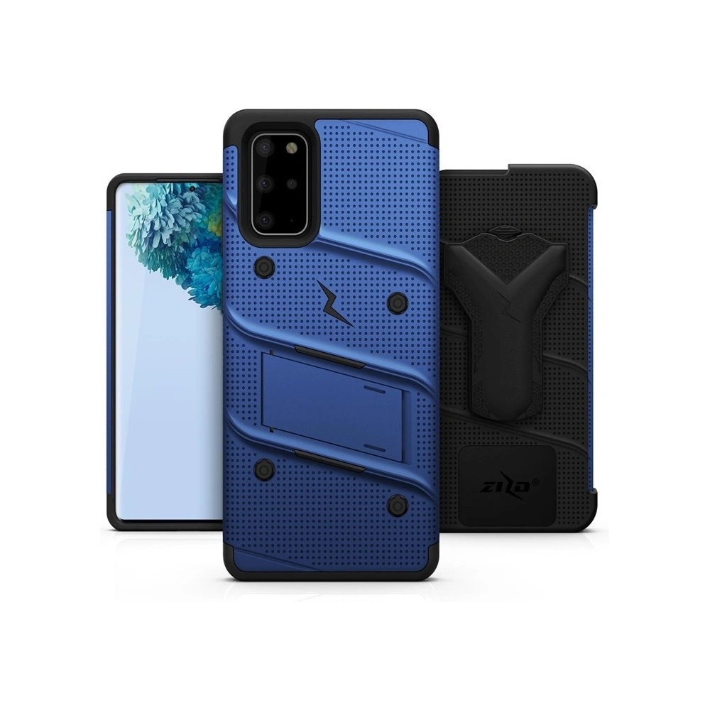 Hurtownia GSM - Pancéřové pouzdro Zizo Bolt Cover Samsung Galaxy S20+ Plus a stojánek & držák na pásek (Blue/Black) - ZIZ033BLUBLK - {ean13} - Hurt
