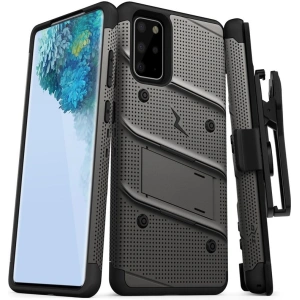 Hurtownia GSM - Pancéřové pouzdro Zizo Bolt Cover Samsung Galaxy S20+ Plus a stojánek & držák na pás (Gun Metal Gray) - ZIZ034GRY - {ean13} - Hurt
