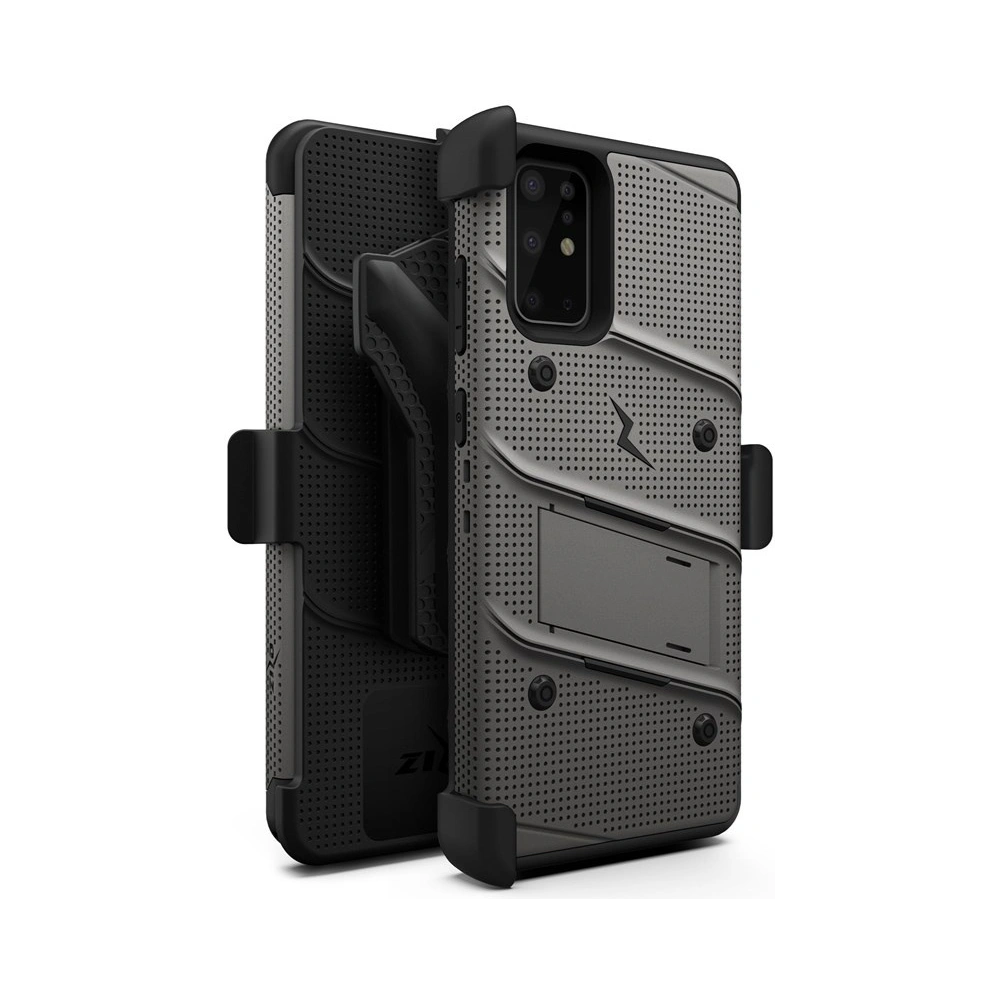 Hurtownia GSM - Pancéřové pouzdro Zizo Bolt Cover Samsung Galaxy S20+ Plus a stojánek & držák na pás (Gun Metal Gray) - ZIZ034GRY - {ean13} - Hurt