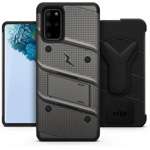 Wholesale Zizo Bolt Cover - Case for Samsung Galaxy S20+ & Kickstand and Holster (Gun Metal Gray) - ZIZ034GRY - {ean13} - Hurt