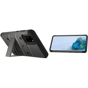 Hurtownia GSM - Pancerne etui Zizo Bolt Cover Samsung Galaxy S20+ Plus oraz podstawka & uchwyt do paska (Gun Metal Gray) - ZIZ034GRY - {ean13} - Hurt