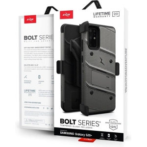 Hurtownia GSM - Pancéřové pouzdro Zizo Bolt Cover Samsung Galaxy S20+ Plus a stojánek & držák na pás (Gun Metal Gray) - ZIZ034GRY - {ean13} - Hurt