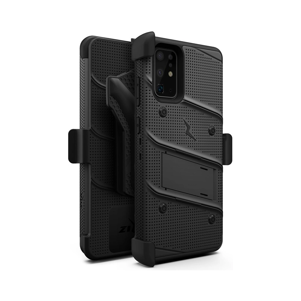 Wholesale Zizo Bolt Cover - Case for Samsung Galaxy S20 Ultra & Kickstand and Holster (Black/Black) - ZIZ035BLK - {ean13} - Hurt