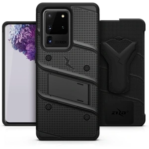 Hurtownia GSM - Panzerschutzhülle Zizo Bolt Cover Samsung Galaxy S20 Ultra sowie Halterung & Gürtelclip (Schwarz/Schwarz) - ZIZ035BLK - {ean13} - Hurt