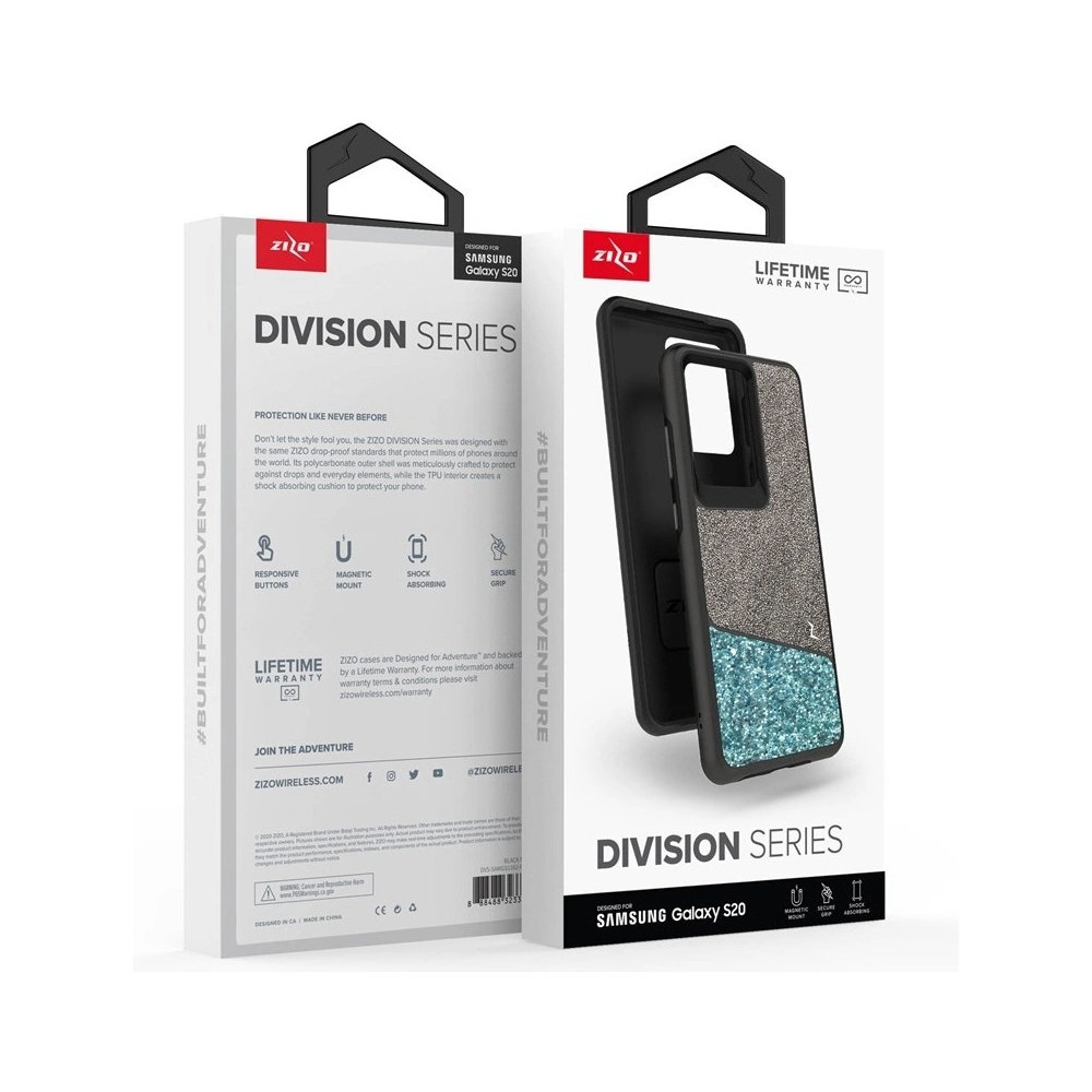 Hurtownia GSM - Etui Zizo Division Samsung Galaxy S20 (Black/Mint) - ZIZ036BLKMNT - {ean13} - Hurt