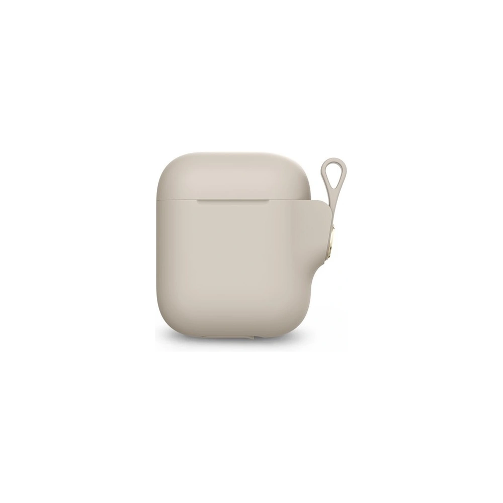Wholesale Moshi Pebbo Case for AirPods with Detachable Wrist Strap and LintGuard™ Protection - Savanna Beige - MOSH073BEI - {ean13} - Hurt