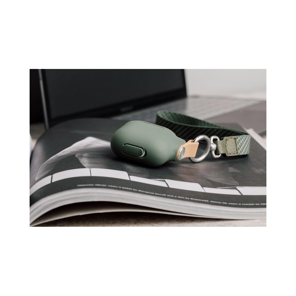Wholesale Moshi Pebbo Case for AirPods with Detachable Wrist Strap and LintGuard™ Protection - Mint Green - MOSH074GRN - {ean13} - Hurt