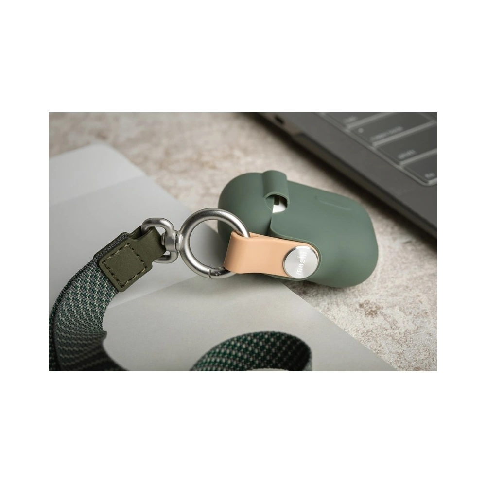 Wholesale Moshi Pebbo Case for AirPods with Detachable Wrist Strap and LintGuard™ Protection - Mint Green - MOSH074GRN - {ean13} - Hurt