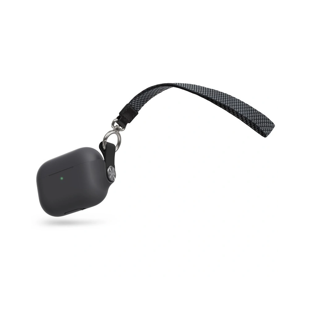 Hurtownia GSM - Etui Moshi Pebbo Apple AirPods Pro s odnímatelným náramkem (Shadow Black) - MOSH075BLK - {ean13} - Hurt