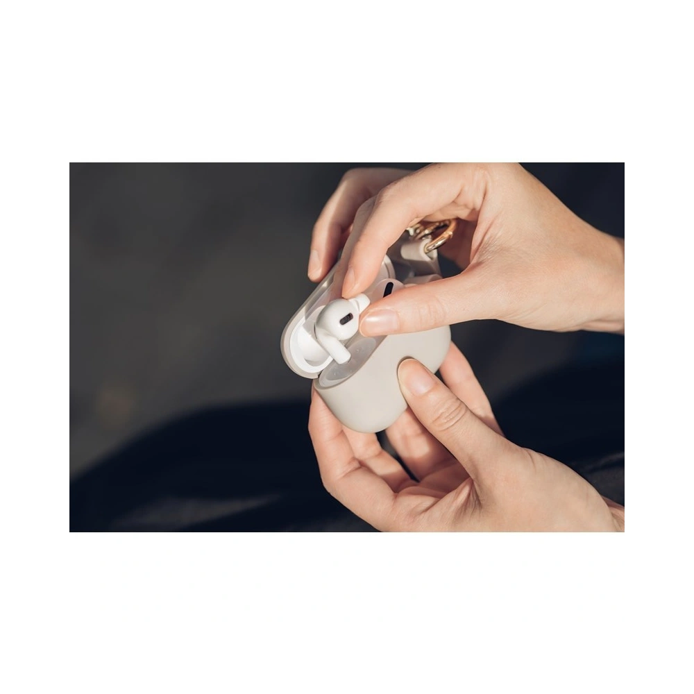 Hurtownia GSM - Etui Moshi Pebbo Apple AirPods Pro s odnímatelným popruhem na ruku (Savanna Beige) - MOSH076BEI - {ean13} - Hurt