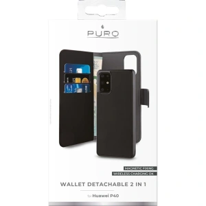Hurtownia GSM - Etui PURO Wallet abnehmbar 2w1 Huawei P40 (schwarz) - PUR235BLK - {ean13} - Hurt