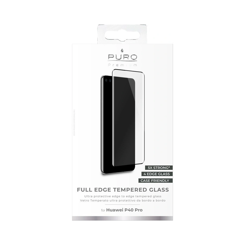 Hurtownia GSM - Sklo tvrzené PURO Frame Tempered Glass Huawei P40 Pro (černý rámeček) - PUR242BLK - {ean13} - Hurt