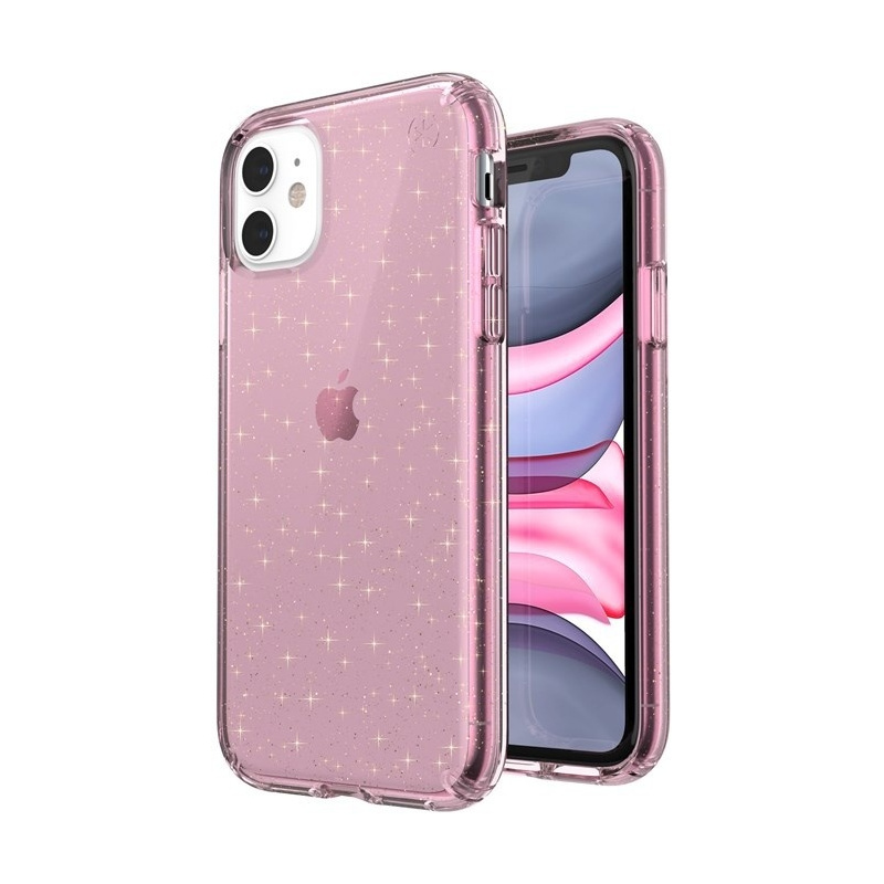 Hurtownia Speck - 848709077301 - SPK052RS - Etui Speck Presidio Clear with Glitter iPhone 11 z powłoką MICROBAN Rose Glitter/Clear - B2B homescreen