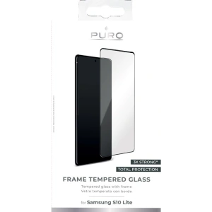 PURO Premium Full Edge Tempered Glass Case Friendly Samsung Galaxy S10 Lite