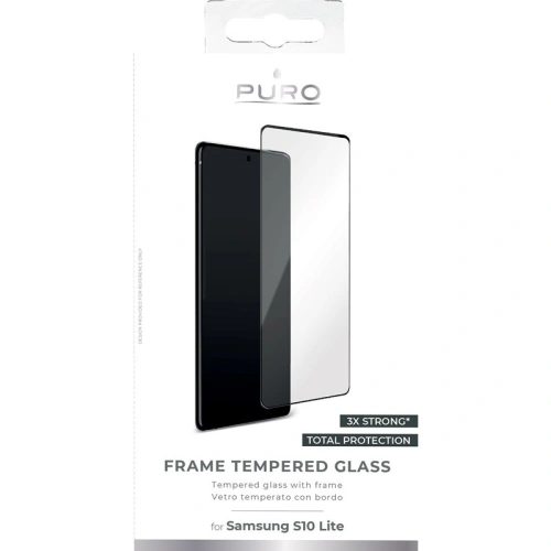 Szkło hartowane PURO Premium Full Edge Tempered Glass Case Friendly Samsung Galaxy S10 Lite