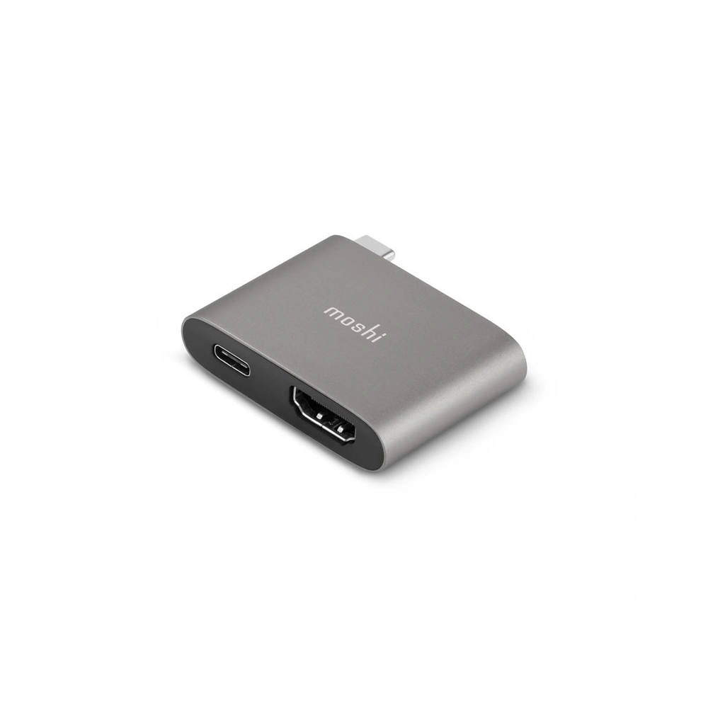Hurtownia GSM - Adaptér Moshi USB-C na HDMI 4K a HDR s podporou nabíjení Power Delivery 60W (Titanium Gray) - MOSH081GRY - {ean13} - Hurt