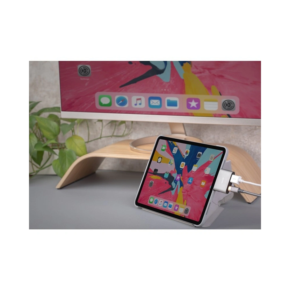 Hurtownia GSM - Adaptér Moshi USB-C na HDMI 4K a HDR s podporou nabíjení Power Delivery 60W (Titanium Gray) - MOSH081GRY - {ean13} - Hurt