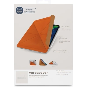 Etui Moshi VersaCover origami Apple iPad Pro 11 2018/2020 (1. a 2. generace) s nabíjením Apple Pencil (Sienna Orange)
