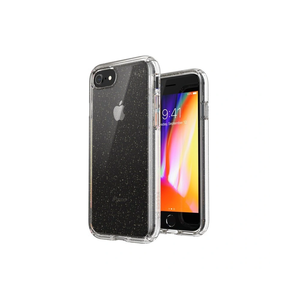 Wholesale Speck Presidio Perfect-Clear with Glitter Apple iPhone SE 2022/SE 2020/8/7 with MicroBan layer Gold Glitter/Clear - SPK042GLD - {ean13} - Hurt