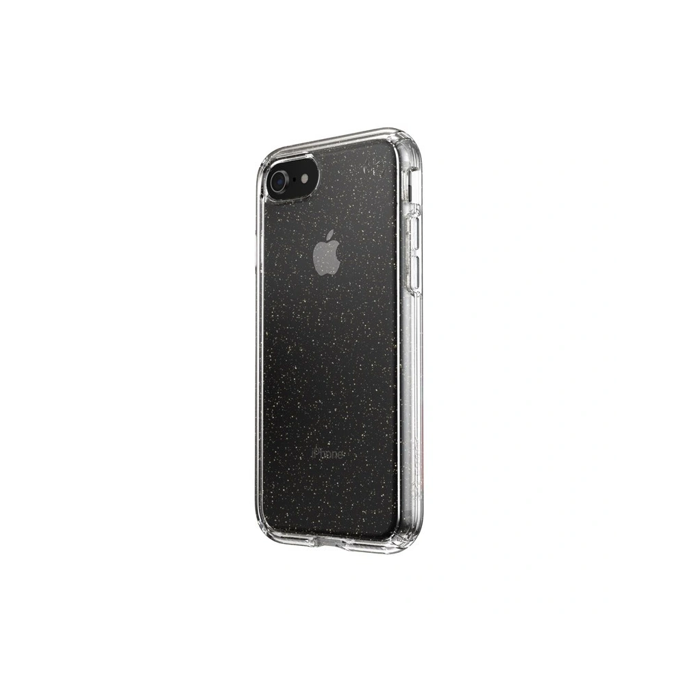 Hurtownia GSM - Etui Speck Presidio Perfect-Clear s třpytkami Apple iPhone SE 2022/SE 2020/8/7 s povrchovou úpravou MICROBAN Gold Glitter/Clear - SPK042GLD - {ean13} - Hurt