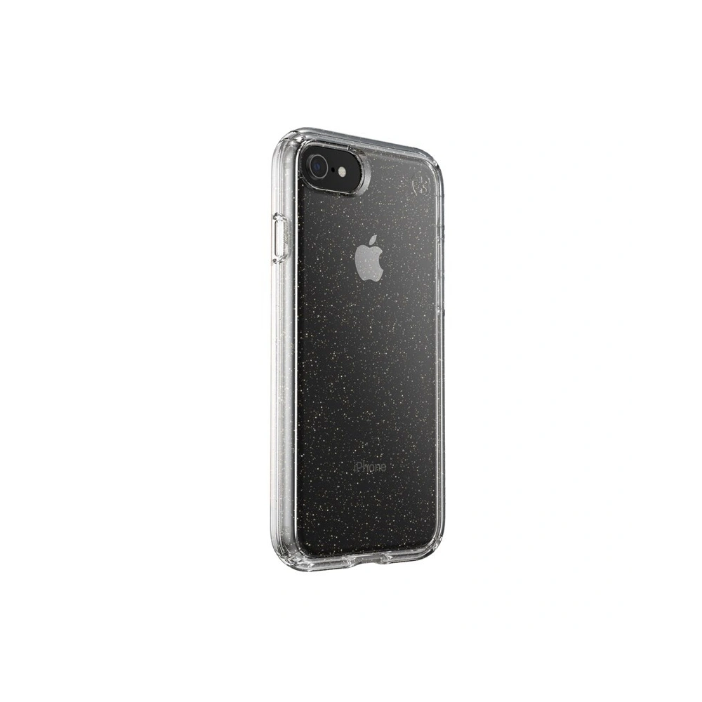 Hurtownia GSM - Etui Speck Presidio Perfect-Clear s třpytkami Apple iPhone SE 2022/SE 2020/8/7 s povrchovou úpravou MICROBAN Gold Glitter/Clear - SPK042GLD - {ean13} - Hurt
