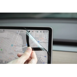 Moshi iVisor AG - Bubble-free Screen Protector for Tesla Model 3’s Central Touchscreen (Black/Clear Matte)
