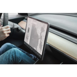 Moshi iVisor AG - Bubble-free Screen Protector for Tesla Model 3’s Central Touchscreen (Black/Clear Matte)