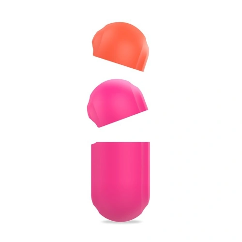 Etui PURO ICON Fluo Case Apple AirPods Pro z dodatkową osłonką (Fluo Fuchsia + Fluo Orange Cap)