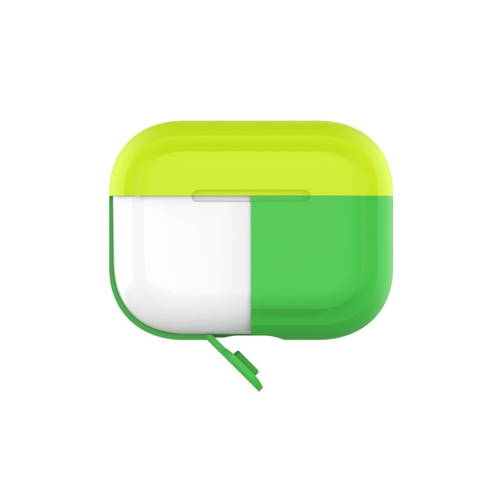 Hurtownia GSM - Etui PURO ICON Fluo Case Apple AirPods Pro s další krytkou (Fluo Green + Fluo Yellow Cap) - PUR248GRN - {ean13} - Hurt