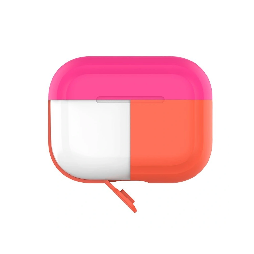 Hurtownia GSM - Etui PURO ICON Fluo Case Apple AirPods Pro s dodatečným krytem (Fluo Orange + Fluo Fuchsia Cap) - PUR249ORG - {ean13} - Hurt