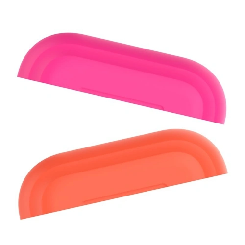 Etui PURO ICON Fluo Case Apple AirPods Pro z dodatkową osłonką (Fluo Orange + Fluo Fuchsia Cap)