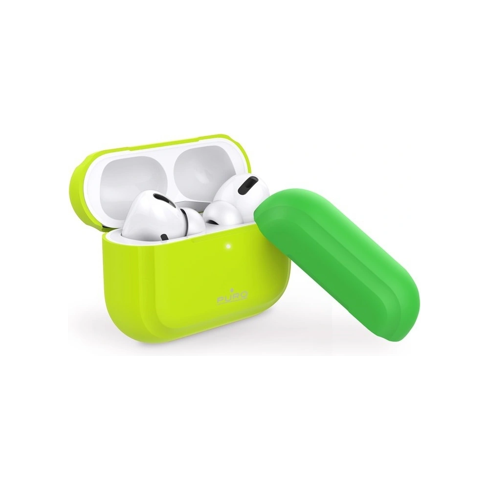 Hurtownia GSM - Etui PURO ICON Fluo Case Apple AirPods Pro s dalším krytem (Fluo Yellow + Fluo Green Cap) - PUR250YEL - {ean13} - Hurt