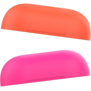 Etui PURO ICON Fluo Case Apple AirPods 1/2 z dodatkową osłonką (Fluo Fucsia + Fluo Orange Cap)