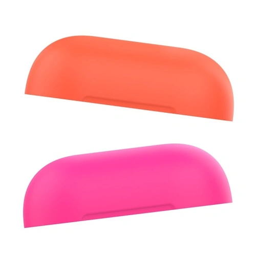 Etui PURO ICON Fluo Case Apple AirPods 1/2 z dodatkową osłonką (Fluo Fucsia + Fluo Orange Cap)