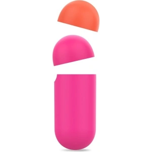 Etui PURO ICON Fluo Case Apple AirPods 1/2 z dodatkową osłonką (Fluo Fucsia + Fluo Orange Cap)