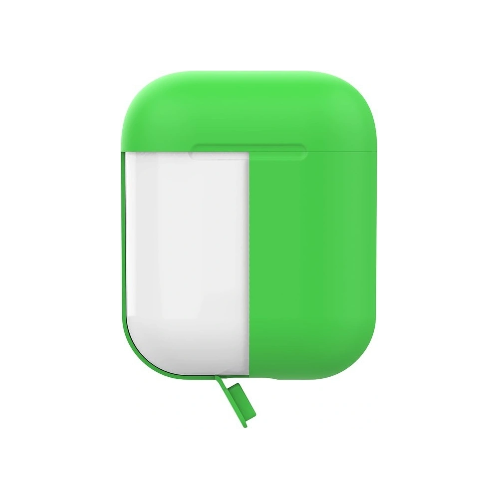Hurtownia GSM - Etui PURO ICON Fluo Case Apple AirPods 1/2 s dodatečným krytem (Fluo Green + Fluo Yellow Cap) - PUR252GRN - {ean13} - Hurt