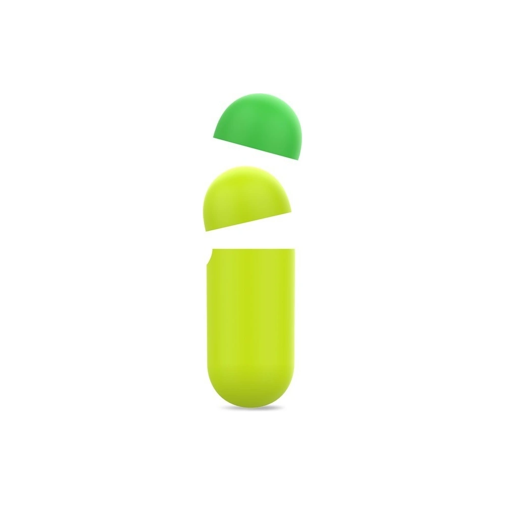 Hurtownia GSM - Etui PURO ICON Fluo Case Apple AirPods 1/2 s dodatečným krytem (Fluo Yellow + Fluo Green Cap) - PUR254YEL - {ean13} - Hurt